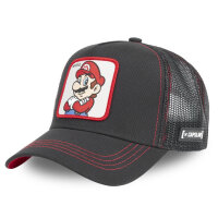 CAPSLAB Trucker Cap - SUPER MARIO Black/Red