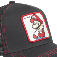 CAPSLAB Trucker Cap - SUPER MARIO Black/Red