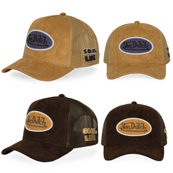 Von Dutch Originals Trucker Cap SUEDE VD PATCH