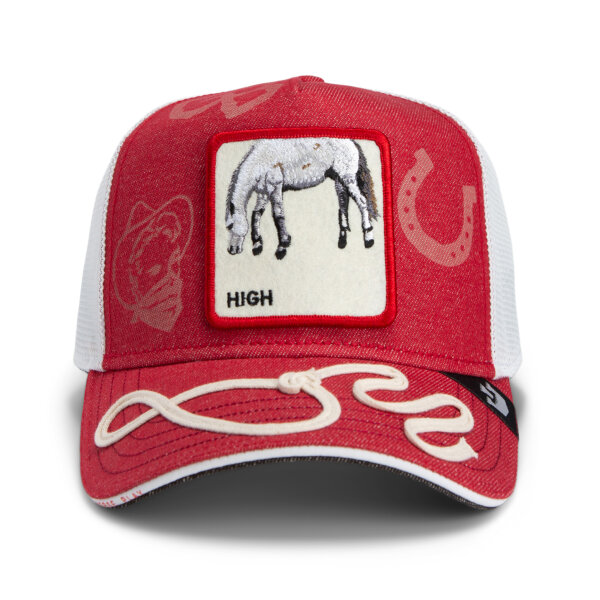 Goorin Bros. OG Trucker Cap Horse Play Way Up Red