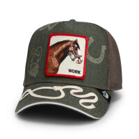 Goorin Bros. OG Trucker Cap Horse Play Double Shift Olive