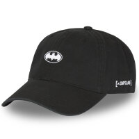 CAPSLAB  X DC COMICS BATMAN Logo Dad Cap - Black