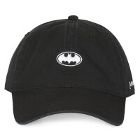 CAPSLAB  X DC COMICS BATMAN Logo Dad Cap - Black