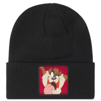 CAPSLAB  LOONEY TUNES TAZ Beanie Basic Flap Black