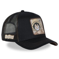 CAPSLAB  x Onepiece WANTED 3 LUFFY Trucker Cap Black