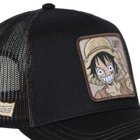 CAPSLAB  x Onepiece WANTED 3 LUFFY Trucker Cap Black