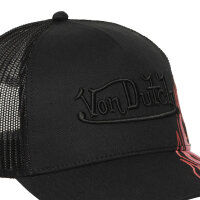 Von Dutch Originals Trucker Cap - Baseball FLAMME Black/Fire Rose