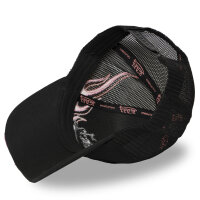 Von Dutch Originals Trucker Cap - Baseball FLAMME Black/Fire Rose