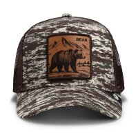 Goorin Bros. OG Trucker Cap Core Mesh Camo Engraved Bear Camouflage