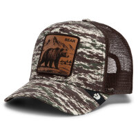 Goorin Bros. OG Trucker Cap Core Mesh Camo Engraved Bear Camouflage