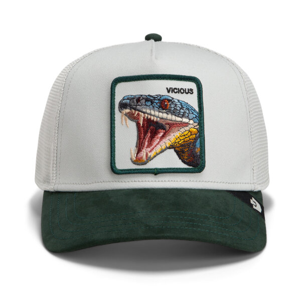 Goorin Bros. OG Trucker Cap Core Mesh Suede Snake Guard