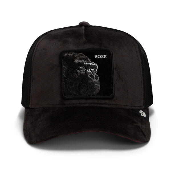 Goorin Bros. OG Trucker Cap Elevated Mesh Velour Boss Void