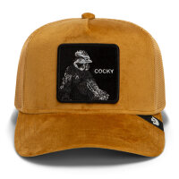 Goorin Bros. OG Trucker Cap Elevated Mesh Velour Cocky Amber
