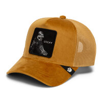 Goorin Bros. OG Trucker Cap Elevated Mesh Velour Cocky Amber