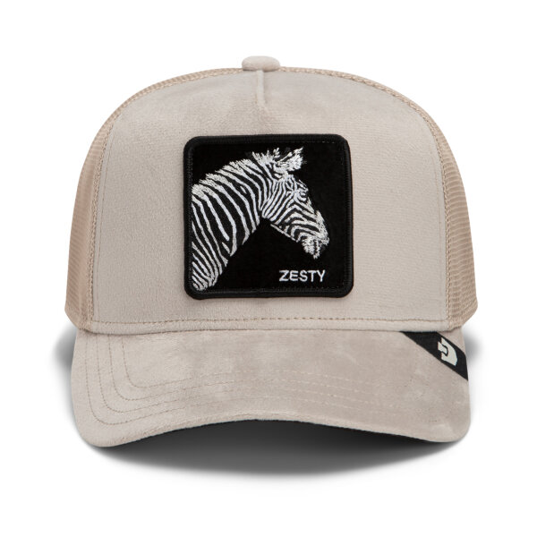 Goorin Bros. OG Trucker Cap Elevated Mesh Velour Zesty Biscuit