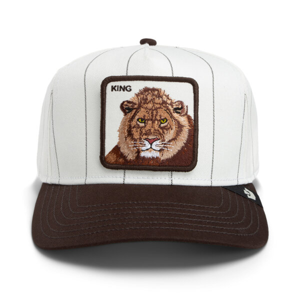 Goorin Bros. OG Trucker Cap Pinstripe Lion Mineral Gray