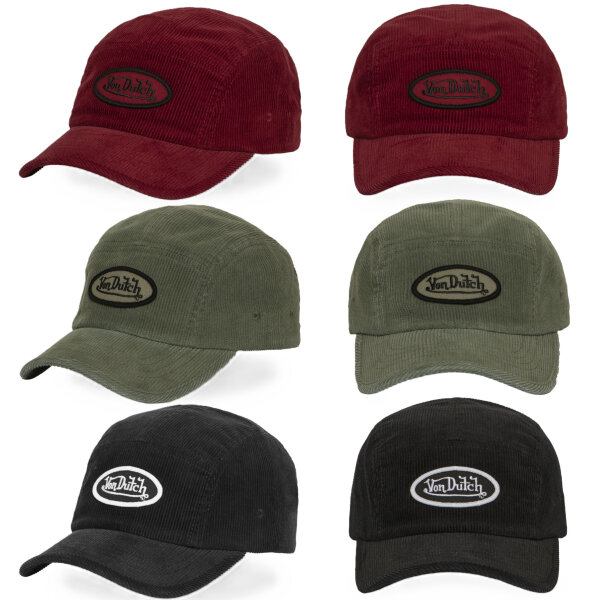 Von Dutch Originals 5 Panel Cord Cap - VELOURS COTELE