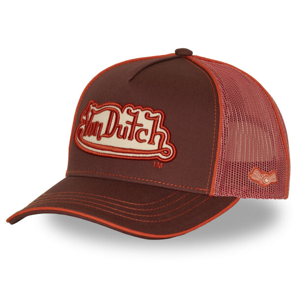Von Dutch Originals Trucker Cap - Baseball VD PATCH Coral