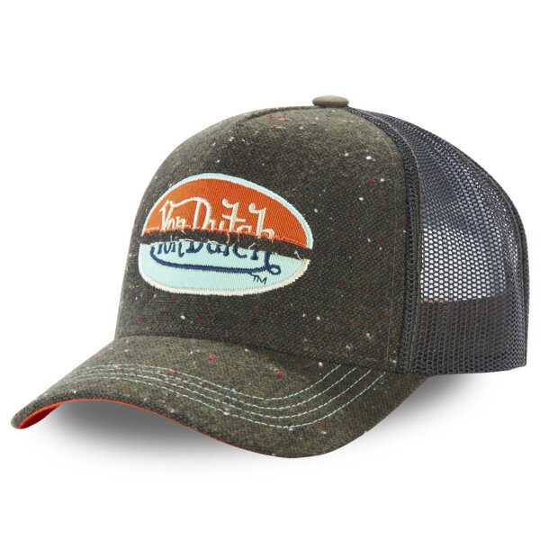 Von Dutch Originals Trucker Cap - Dots & Splited Patch Black