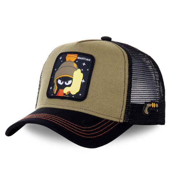 CAPSLAB  X LOONEY TUNES - Martian Trucker Cap Khaki