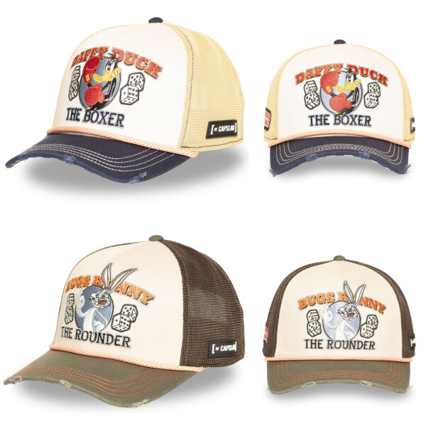 CAPSLAB  X LOONEY TUNES Semi Curved Trucker Cap Premium