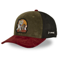 CAPSLAB Trucker Cap - Premium Suede Patch TOM AND JERRY...