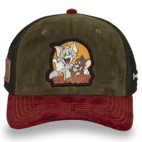 CAPSLAB Trucker Cap - Premium Suede Patch TOM AND JERRY...