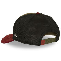 CAPSLAB Trucker Cap - Premium Suede Patch TOM AND JERRY Olive