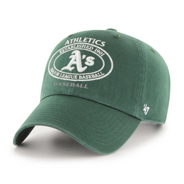 47 Brand Cap Circle Tone 47 CLEAN UP Oakland Athletics Dark Green
