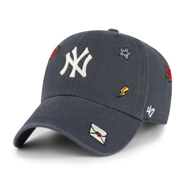 47 Brand Cap Multi Scatter CLEAN UP New York Yankees Navy