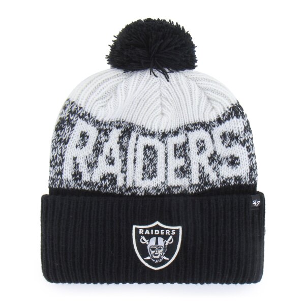 47 Brand NFL Beanie Bone Chill 47 Cuff Knit Las Vegas Raiders Black
