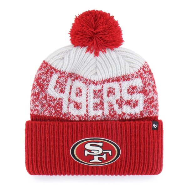 47 Brand NFL Beanie Bone Chill 47 Cuff Knit San Francisco 49ers Red