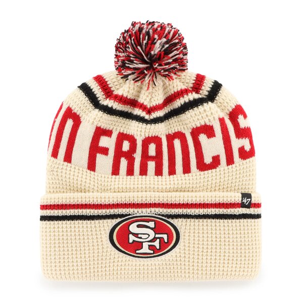 47 Brand NFL Beanie Quattrle 47 Cuff Knit San Francisco 49ers Natural