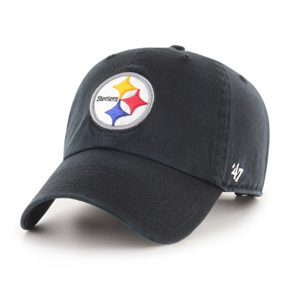 47 Brand Cap NFL 47 CLEAN UP Pittsburg Steelers Black