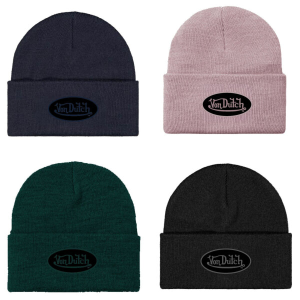 Von Dutch Originals Beanie Long Flap Embroidered VD Patch