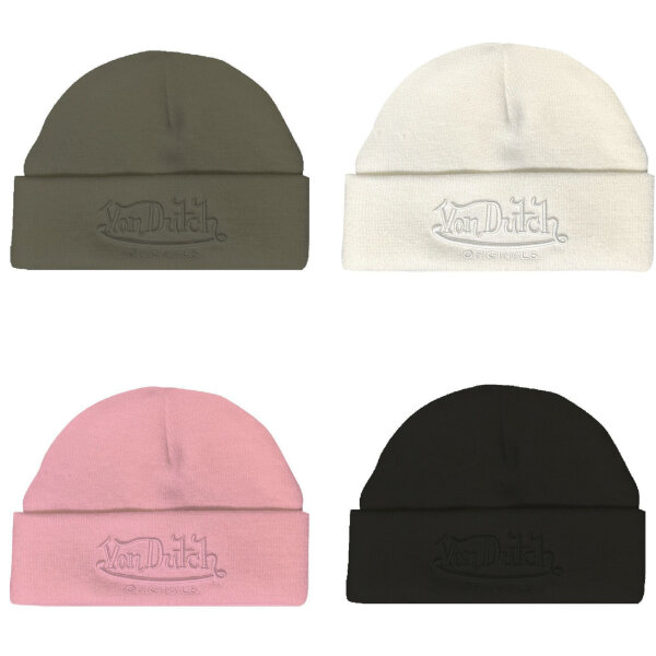 Von Dutch Originals Beanie Short Basic Flap Embroidery VD Trend