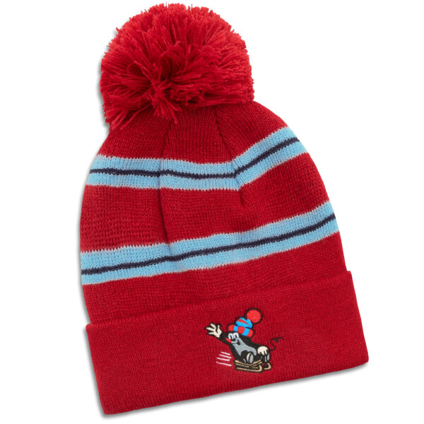 koaa - Maulwurf "Schlitten" - Beanie red 1-8 Years