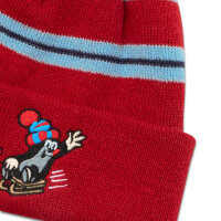 koaa - Maulwurf "Schlitten" - Beanie red 1-8 Years