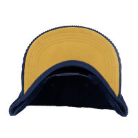 Bavarian Caps "Edelweiß Kord" - Halfcurved Cap dunkelblau