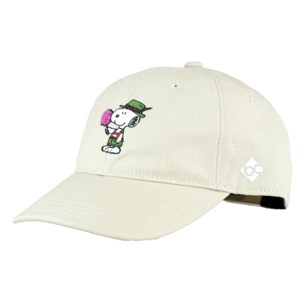 Bavarian Caps/HERONOX Damen "Peanuts: Snoopy Zuckerwatte" - Dad Hat Cap sand