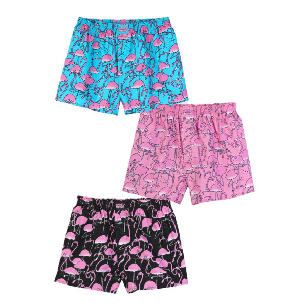 Lousy Livin 3-Pack Boxershorts Greater Flamingo