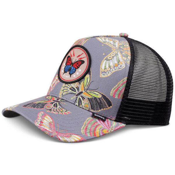 Djinns HFT Trucker Cap Butterfly Linen Black
