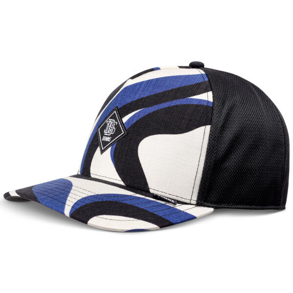 Djinns New HFT Trucker Cap 70s Bows Black/Blue