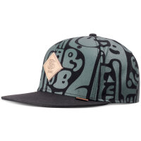 Djinns 6 Panel Snapback Cap Denim Oracle Black