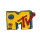 Bavarian Caps/Heronox Cap Pin / Anstecker "MTV: Radio" - bunt