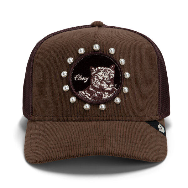 Goorin Bros. OG Trucker Cap Core Mesh Classy in Pearls Cocoa