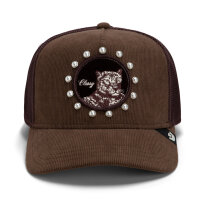 Goorin Bros. OG Trucker Cap Core Mesh Classy in Pearls Cocoa