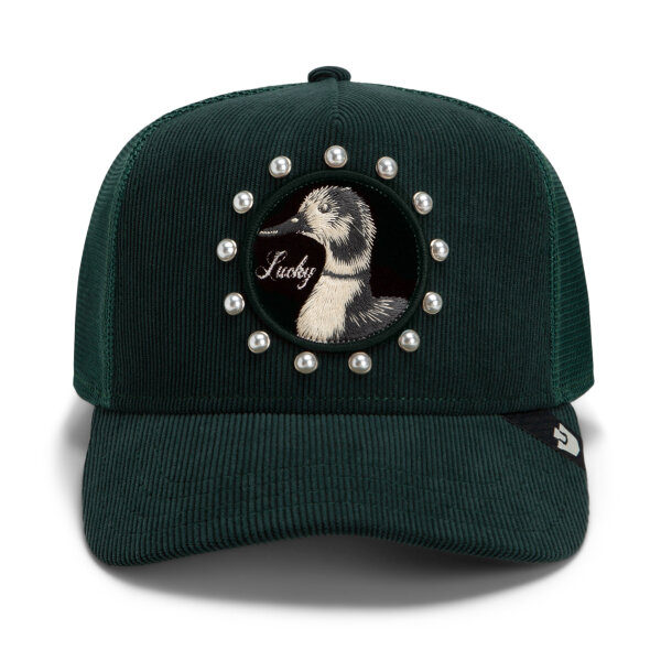 Goorin Bros. OG Trucker Cap Core Mesh Lucky in Pearls Guard