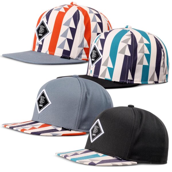 Djinns 6 Panel Snapback Cap Bauhaus Aztek