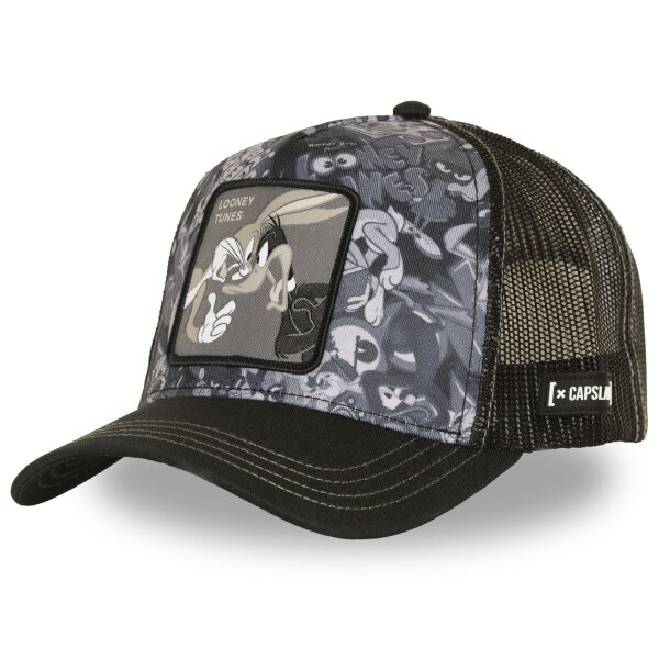 CAPSLAB Trucker Cap - X LOONEY TUNES DUO Black